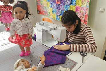 Feriencamp Kinder nähen für Puppen